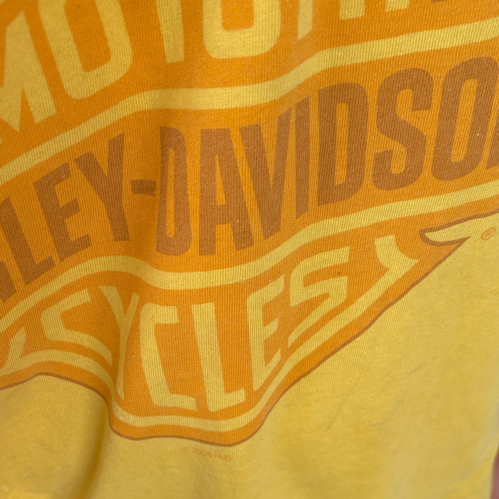 Harley-Davidson Orange and Yellow Logo Tee